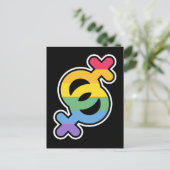 LGBT+Stolz. Regenbogen. Poster Postkarte (Stehend Vorderseite)
