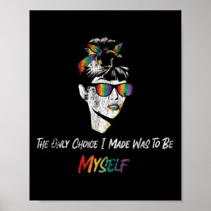 LGBT Stolz Regenbogen Sei Selbst Retro Vintage Poster