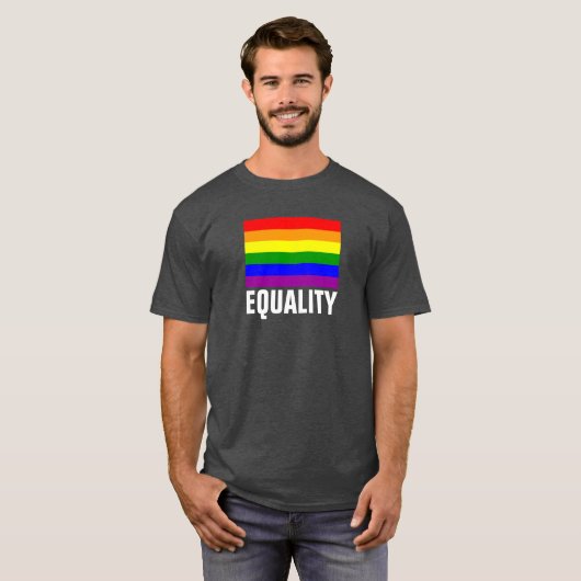 LGBT Stolz-Regenbogen-Shirt T-Shirt (Vorne ganz)