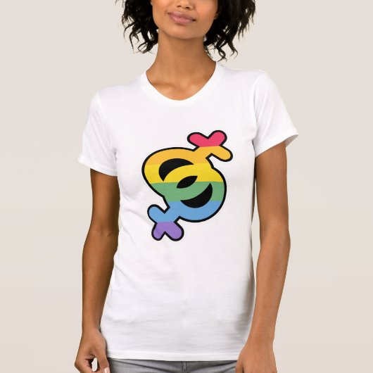 LGBT+Stolz. Regenbogen. T-Shirt (Vorderseite)
