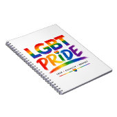 LGBT-Stolz-Regenbogen-Typografie Notizblock (Rechte Seite)