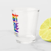 LGBT-Stolz-Regenbogen-Typografie Schnapsglas (Rechts)