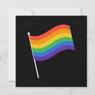 LGBT+Stolz. Regenbogenflagge Karte