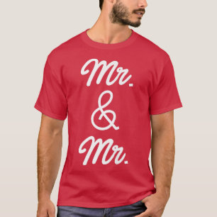 LGBT-Stolz Schwule Junggesellenparty Mr und Mr Ver T-Shirt