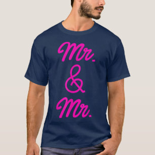 LGBT-Stolz Schwule Junggesellenparty Mr und Mr Ver T-Shirt