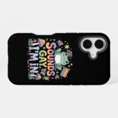 LGBT stolz Sounds Gay I bin in iPhone 16 Hülle (Rückseite (Horizontal))