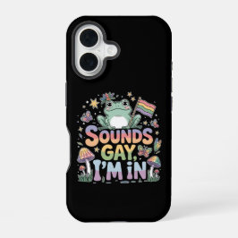 LGBT stolz Sounds Gay I bin in iPhone 16 Hülle