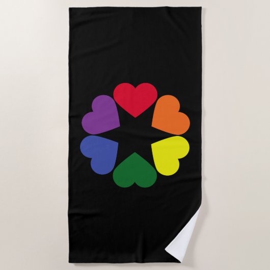 LGBT-Stolz Strandtuch (Vorderseite)