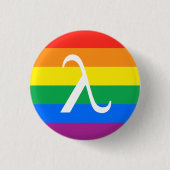 LGBT-Stolz und Aktivismus Lambda Button (Vorderseite)
