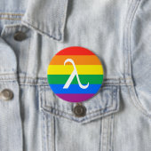 LGBT-Stolz und Aktivismus Lambda Button (Beispiel)