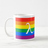 LGBT-Stolz und Aktivismus Lambda Kaffeetasse (Links)