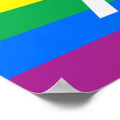 LGBT-Stolz und Aktivismus Lambda Poster (Ecke)