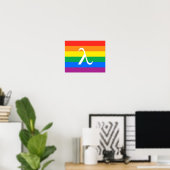 LGBT-Stolz und Aktivismus Lambda Poster (Heimbüro)