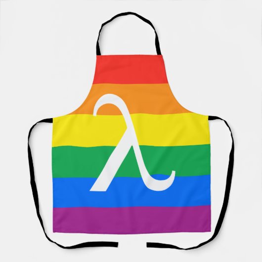 LGBT-Stolz und Aktivismus Lambda Schürze (Vorderseite)