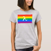 LGBT-Stolz und Aktivismus Lambda T-Shirt (Vorderseite)