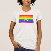 LGBT-Stolz und Aktivismus Lambda T-Shirt (Vorderseite)