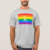 LGBT-Stolz und Aktivismus Lambda T-Shirt (Vorderseite)
