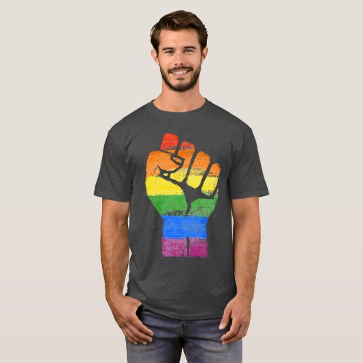 LGBT Stolz und Power T-Shirt (Vorne ganz)