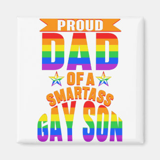 Lgbt Stolz Vater eines Smartass Gay Son Magnet