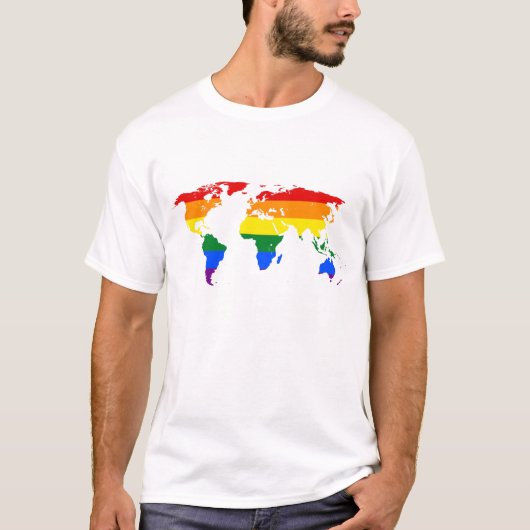 LGBT Stolz Weltkarte Tank Top (Vorderseite)