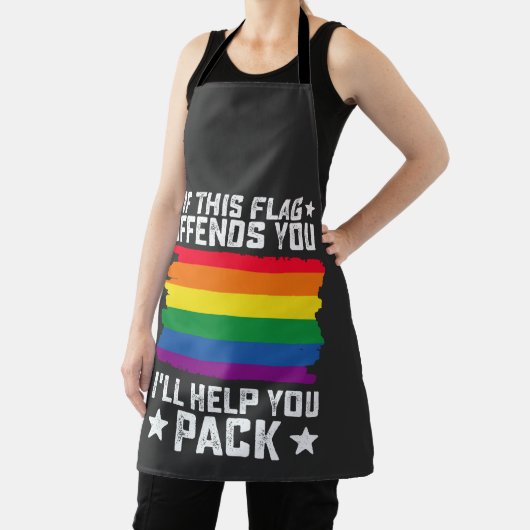 LGBT-Stolz, wenn dieses Flag Sie beleidigt, helfe Schürze (InSitu)