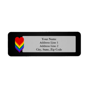 LGBT-Stolzherzen Anrede Labels