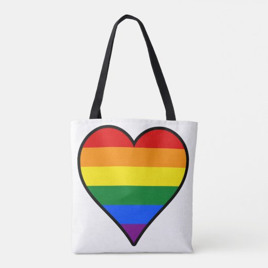 LGBT-Stolzherzen Backpack Tasche (Rückseite)