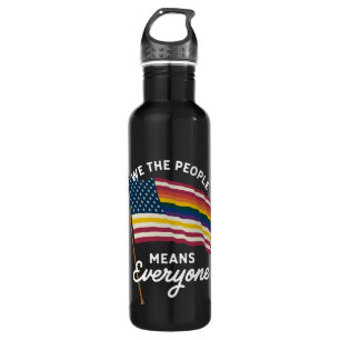 LGBT-Stolzparade Wir das Volk bedeutet jeden  Edelstahlflasche