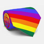 LGBT-Streifen Krawatte (Gerollt)