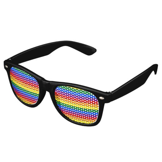 LGBT-Strichstreifen Sonnenbrille (Schrägansicht)