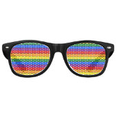 LGBT-Strichstreifen Sonnenbrille (Vorderseite)