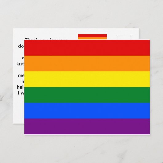 LGBT-Support Postkarte (Vorne/Hinten)