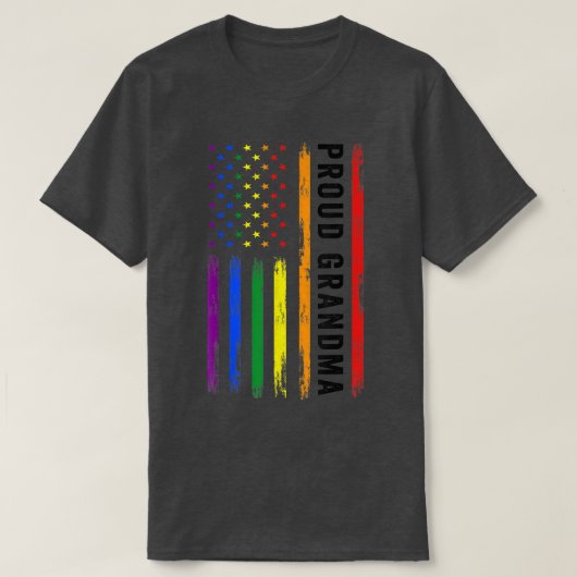 LGBT Support Proud Oma LGBT Flag Oma LGBT  T-Shirt (Design vorne)