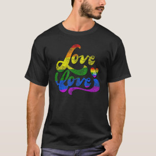LGBT Support Rainbow Pride Liebe ist Liebe Lesbian T-Shirt