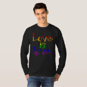 LGBT Support Rainbow Pride Liebe ist Liebe Lesbian T-Shirt (Vorne ganz)