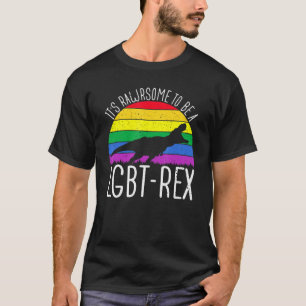 Lgbt - T-Rex Gay Pride Lesbian Dinosaurier Sunset T-Shirt