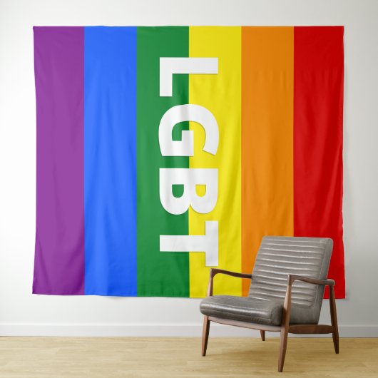 LGBT-Tapestry Wandteppich (Beispiel (Horizontal))