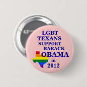LGBT Texans für Obama 2012 Button (Vorne & Hinten)