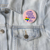 LGBT Texans für Obama 2012 Button (Beispiel)
