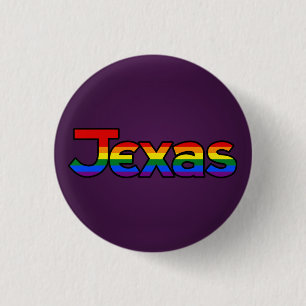 LGBT Texas Rainbow Button