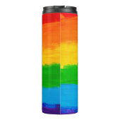 LGBT-Thermaltumbler-Regenbogenflagge - stolze Reis Thermosbecher (Rückseite)