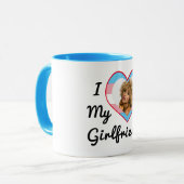 LGBT Trans Prix Custom Foto I Liebe Meine Freundin Tasse (Vorderseite Links)