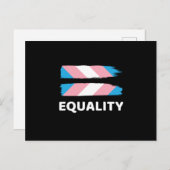 LGBT Transgender Ankündigungspostkarte (Vorne/Hinten)