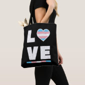 LGBT Transgender Pride Flag Distressive Grunge Lie Tasche (Von Nahem)