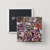 LGBT u. Regenbogen-Zeichen an der März-dem Knopf Button (Vorne & Hinten)