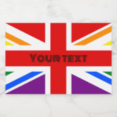 LGBT UK SCHAUMWEINETIKETT (Einzelnes Label)