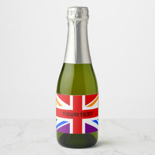 LGBT UK SCHAUMWEINETIKETT