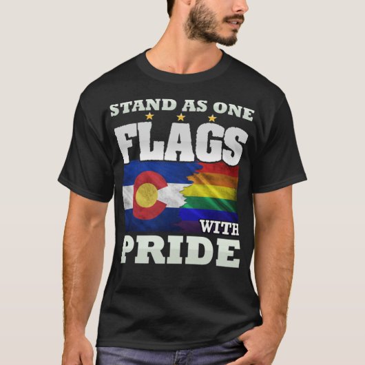 LGBT- und Colorado-Staat T-Shirt (Vorderseite)