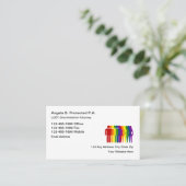 LGBT Unterscheidungs-Rechtsanwalt Visitenkarte (Stehend Vorderseite)