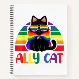 LGBT Unterstützer Katze Sei Freundlich Schwule Reg Notizblock